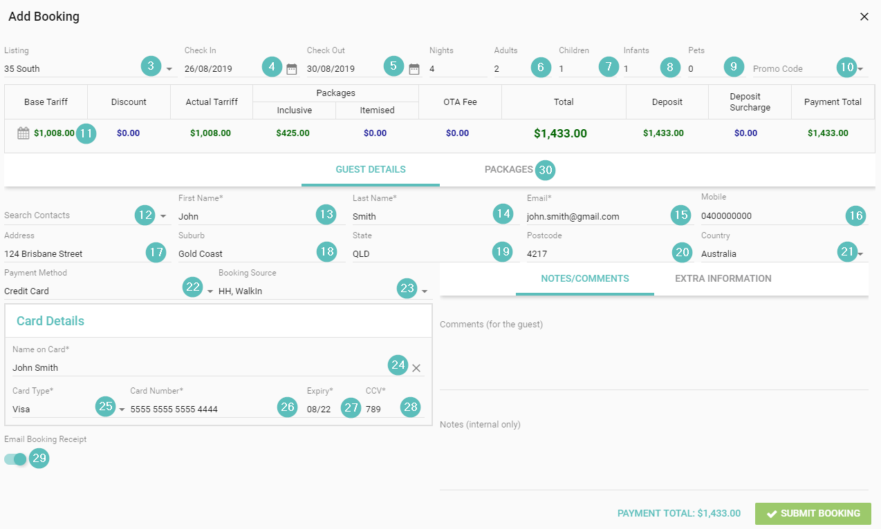 How To Add A Guest Booking – HOMHERO